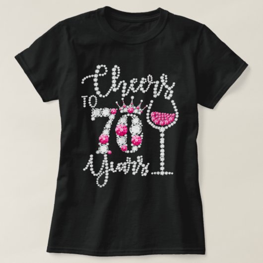 T-shirt Cadeau à 70 ans Cadeau 70e anniversaire Reine Dri (Design devant)