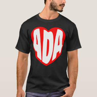 T-shirt Cadeau Ada dans mon cœur