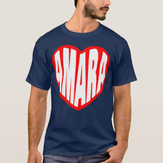 T-shirt Cadeau Amara dans mon cœur