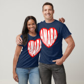 T-shirt Cadeau Amara dans mon cœur (Unisexe)