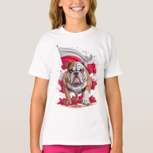 T-shirt Cadeau amateur de bulldogs Pologne Design mignon p