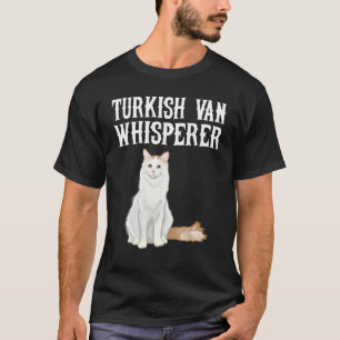 T-shirt Cadeau Amoureux de Chat Drôle Turkish Van Wisperer