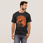 T-shirt Cadeau Amoureux des chiens De Boxer Et Lune Hallow (Devant entier)