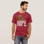 T-shirt Cadeau Amoureux des chiens Nope Lazy Rhodesian Rid (Devant entier)