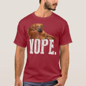 T-shirt Cadeau Amoureux des chiens Nope Lazy Rhodesian Rid (Devant)