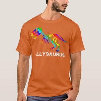 T-shirt Cadeau animal Rainbow Tre Dinosaur Skeleton Gay Pr