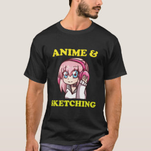 T-shirt Cadeau Anime Drôle Anime Cute Kawaii Anime Et Sket