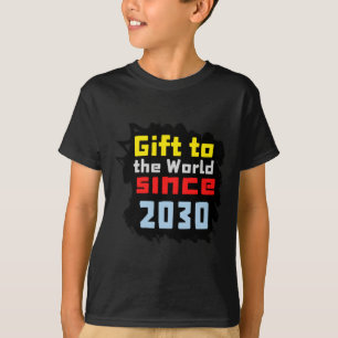 T-shirt Cadeau Au Monde Depuis Sticker 2030