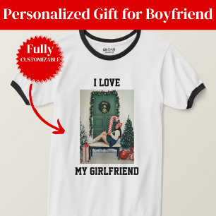 T-shirt Cadeau avec Photo de Ma Copine pour Person