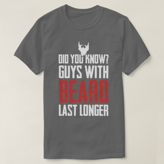 T-shirt Cadeau barbu à barbe 7 (Design devant)