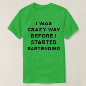 T-shirt Cadeau Bartending Présenté Aux Hommes Femmes (Design devant)