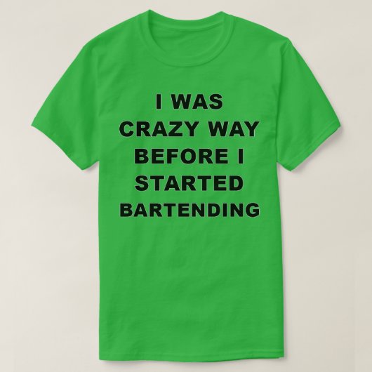 T-shirt Cadeau Bartending Présenté Aux Hommes Femmes (Design devant)