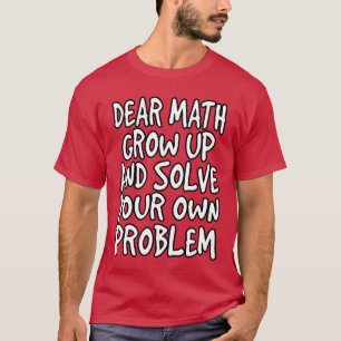 T-shirt cadeau blague étudiant ingénieur maths sciences fa
