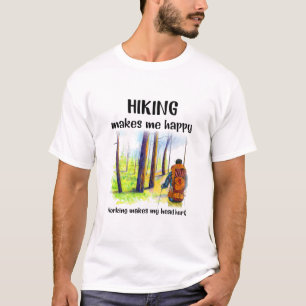 T-shirt Cadeau Camper Randonnée Me Rend Joyeux Anniversa