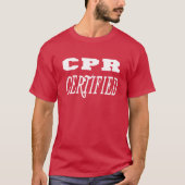 T-shirt cadeau certifié cpr (Devant)
