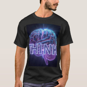 T-shirt Cadeau Cerveau Néon THINK - Mug Tech Programmeur I