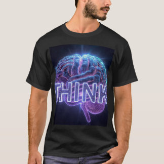T-shirt Cadeau Cerveau Néon THINK - Mug Tech Programmeur I