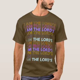 T-SHIRT CADEAU CHRÉTIEN, JE SUIS SEIGNEUR, JÉSUS COLORÉ AM