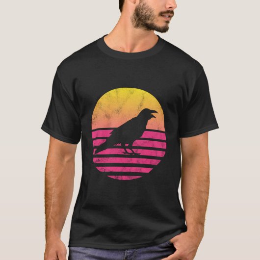 T-shirt Cadeau classique au corbeau (Devant)