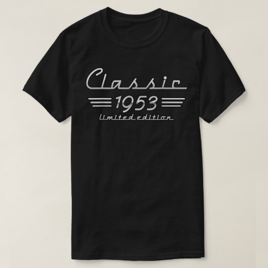 T-shirt Cadeau classique de 70 ans 1953 Edition limitée 70 (Design devant)