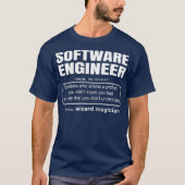 T-shirt Cadeau Coder Définition de l'ingénieur logiciel (Devant)