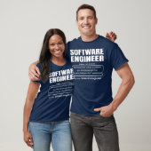 T-shirt Cadeau Coder Définition de l'ingénieur logiciel (Unisexe)