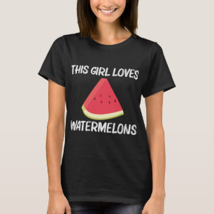 T-shirt Cadeau cool Watermelon Pour Filles Enfants Red Mel