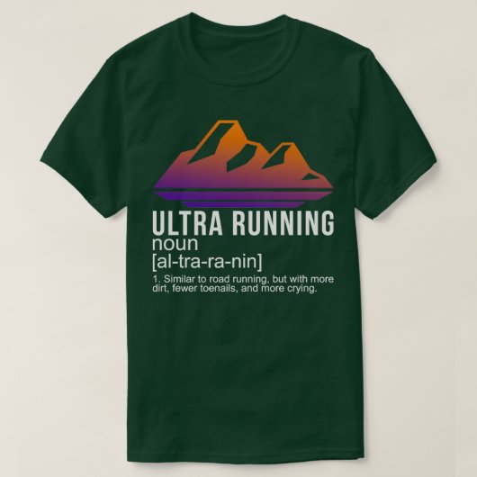 T-shirt Cadeau coureur ultra-marathon (Design devant)
