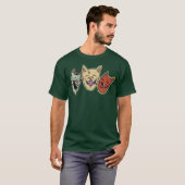 T-shirt cadeau d'amis de chat (Devant entier)
