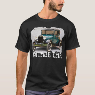 T-shirt Cadeau d'amis de conception de voiture verte vinta