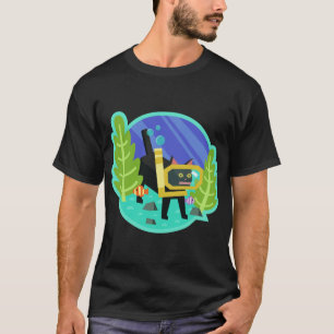 T-shirt Cadeau d'amis Katamari Damacy Scuba Cat