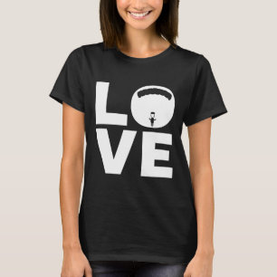 T-shirt Cadeau d'amour de parachutisme pour parachutistes