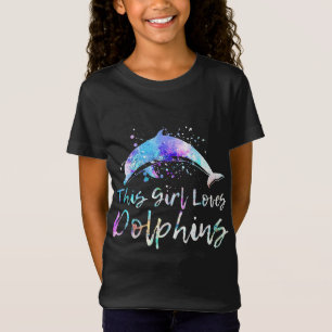 T-Shirt cadeau d'amoureux des dauphins cette fille aime l