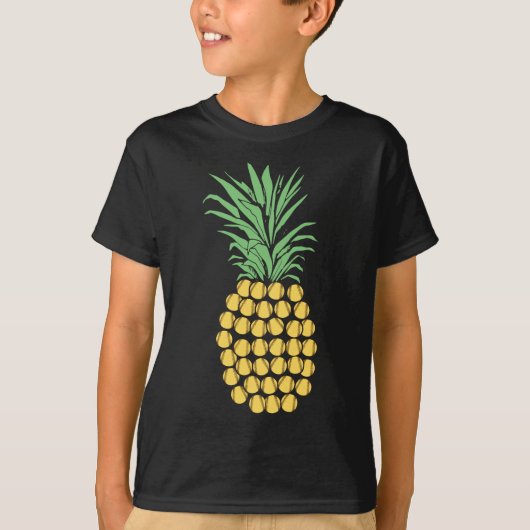 T-shirt Cadeau d'ananas du base-ball (Devant)