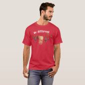 T-shirt Cadeau d'animal de castor mignon différent avec ch (Devant entier)