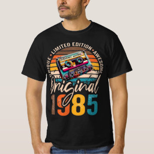 T-Shirt Cadeau d'Anniversaire Cassette Audio 1985