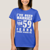 T-shirt Cadeau d'anniversaire de 59 ans de mariage (Devant)