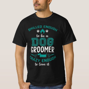 T-shirt cadeau d'anniversaire de chien toiletteur