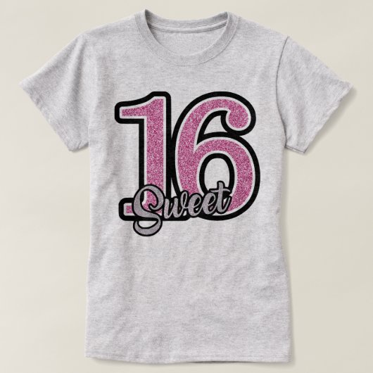 T-shirt Cadeau d'anniversaire Douce 16 (Design devant)