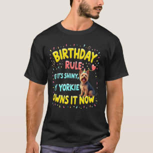 T-shirt Cadeau d'anniversaire drôle Chien Yorkshire Terrie
