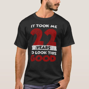 T-shirt Cadeau d'anniversaire drôle de 22 ans Vintage