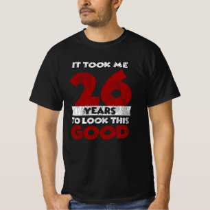 T-shirt Cadeau d'anniversaire drôle de 26 ans vintage