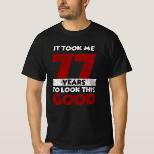 T-shirt Cadeau d'anniversaire drôle de 77 ans Vintage