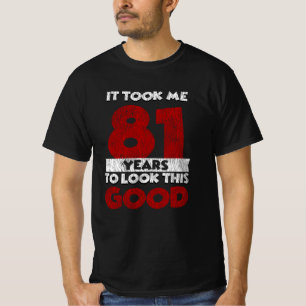 T-shirt Cadeau d'anniversaire drôle de 81 ans Vintage