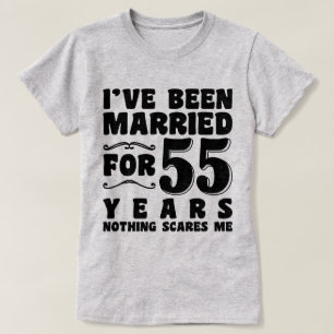 T-shirt Cadeau d'anniversaire pour 55 ans de mariage