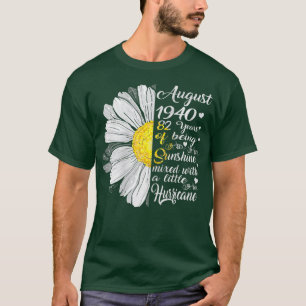 T-shirt Cadeau d'anniversaire pour filles d'août 1940 82 a