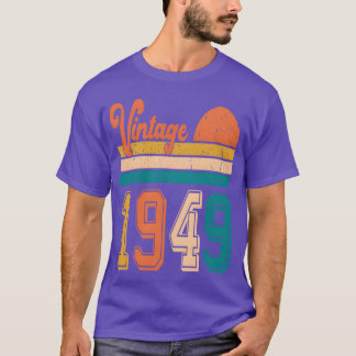 T-shirt Cadeau d'anniversaire vintage 1949 vintage