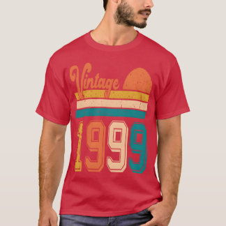 T-shirt Cadeau d'anniversaire vintage 1999 rétro