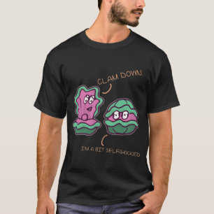 T-shirt Cadeau d'aquarium Clam down pour tout réservoir de
