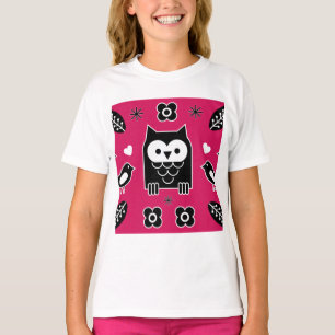 T-shirt Cadeau d'art populaire de Chouette scandinave